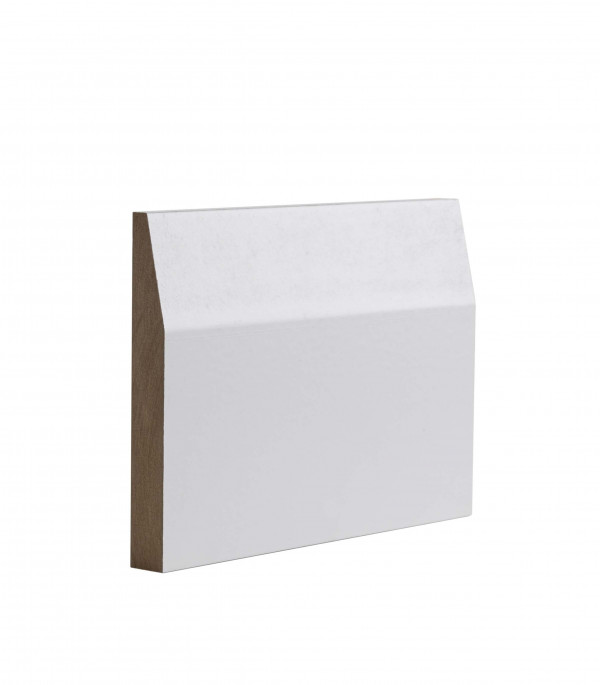 White Primed Half Splayed Skirting image