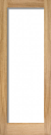 PATTERN 10 OAK UN-GLAZED EXTERNAL Door image