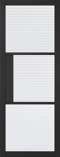 TRIBECA REEDED GLAZED BLACK Pre-finished image