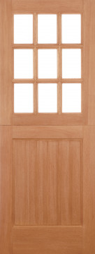 Image of STABLE 9L UNGLAZED STRIGHT TOP M&T HARDWOOD EXTERNAL Door