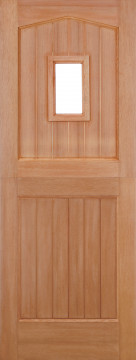 Image of STABLE 1L GLAZED ARCHED TOP M&T HARDWOOD EXTERNAL Door