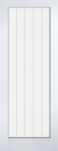 WHITE MOULDED TEXTURED VERTICAL GLAZED 1L image