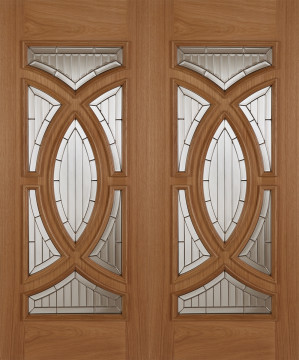 Image of MAJESTIC GLAZED OAK EXTERNAL PAIR Door
