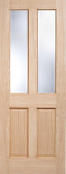 RICHMOND 2L GLAZED OAK Unfinished Interior Door