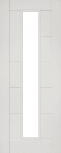 Seville Glazed Fire Door White  Primed image